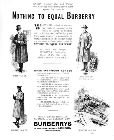 Burberrys, 1909 de Unbekannt