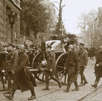 Entierro de Edith Cavell, Bruselas, Bélgica, 1915 de Unbekannt