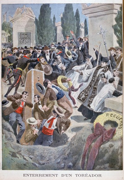 Entierro de un torero, Madrid, 1900 de Unbekannt