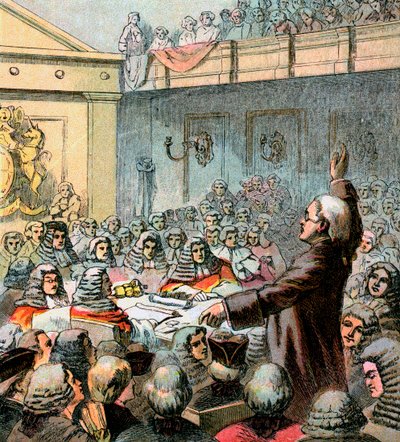 Burke, el gran orador, siglo XVIII c1850s de Unbekannt