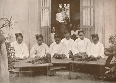 Fabricantes de cigarros birmanos, 1900 de Unbekannt