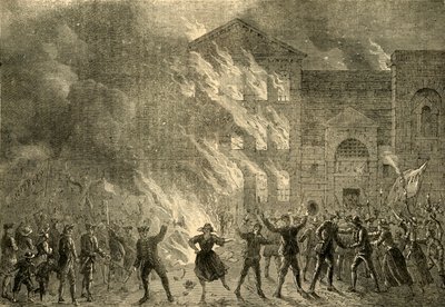 Quema de Newgate, 1780, c. 1872 de Unbekannt