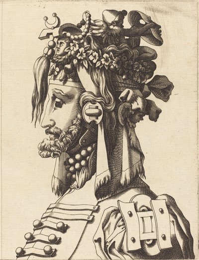 Busto de un Hombre con un Traje Extravagante, 1560-1600 de Unbekannt