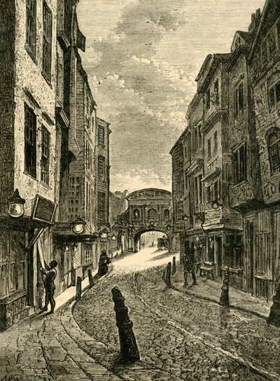 Butchers Row en 1800, 1881 de Unbekannt