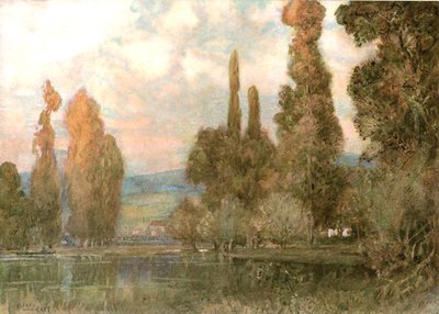 Al borde del lago, 1902 de Unbekannt