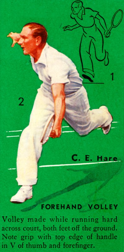C. E. Hare - Volea de derecha, c1935 de Unbekannt