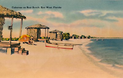 Cabañas en Rest Beach, Key West, Florida, c. 1940s de Unbekannt