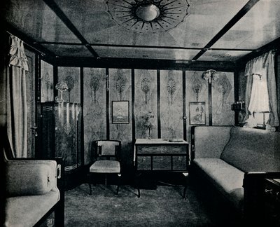 Cabina de lujo en el North German Lloyd SS. Kronprinzessin Cecilie, c1907 de Unbekannt