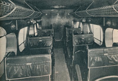 Cabina de un biplano De Havilland DH86B, c. 1934 c. 1937 de Unbekannt