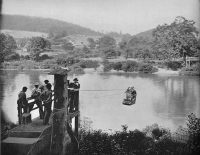 Ferry de cable, cerca de La Colle, Penn, c1897 de Unbekannt