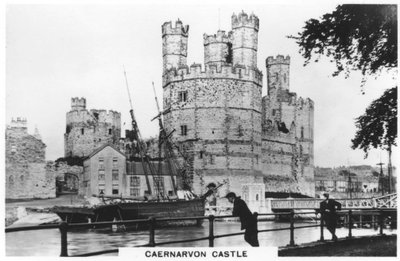 Castillo de Caernarvon, Caernarfon en Gales del Norte, 1936 de Unbekannt