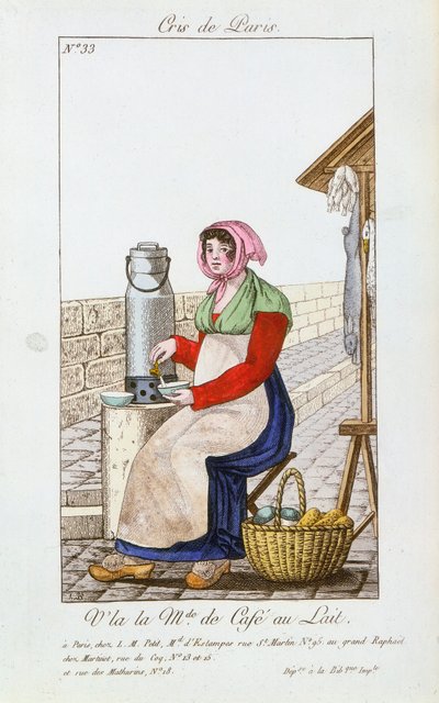Vendedor de café con leche de Unbekannt
