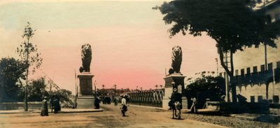 El Cairo: El puente Kasr - El - Nile, c1918-c1939 de Unbekannt