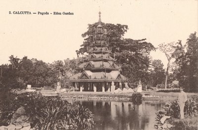 Calcuta - Pagoda - Jardín de Edén, c1900 de Unbekannt