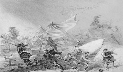 Campamento antes de Sebastopol - Efectos de la terrible tormenta del 14 de noviembre de 1854, 1850s de Unbekannt
