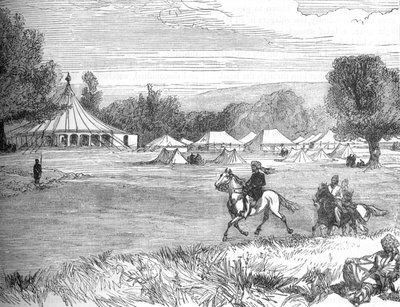 Campamento de Ameer Yakoub Khan, Gundamuk, c. 1880 de Unbekannt