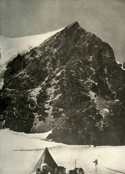 Campamento el 17 de diciembre en el glaciar Ferrar debajo de Sentinel Rock, 1908 de Unbekannt