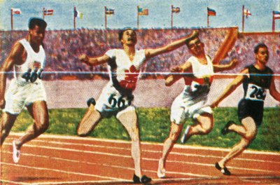 Velocista canadiense Percy Williams de Unbekannt