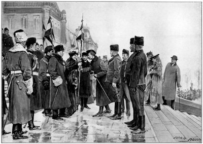 Tropas canadienses a punto de partir para la Guerra de los Bóers, 1900 de Unbekannt