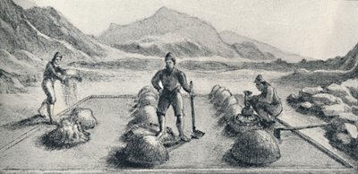 Cancha De Beneficiar, o Modo de Amalgamación de Oro y Plata, c1826, 1911 de Unbekannt