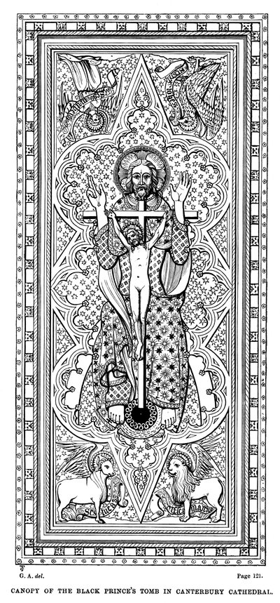 Dosel de la tumba del Príncipe Negro en la Catedral de Canterbury de Unbekannt