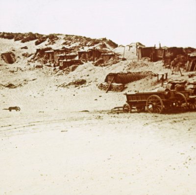 Campamento en las dunas, Koksijde, Flandes, Bélgica, c1914-c1918 de Unbekannt