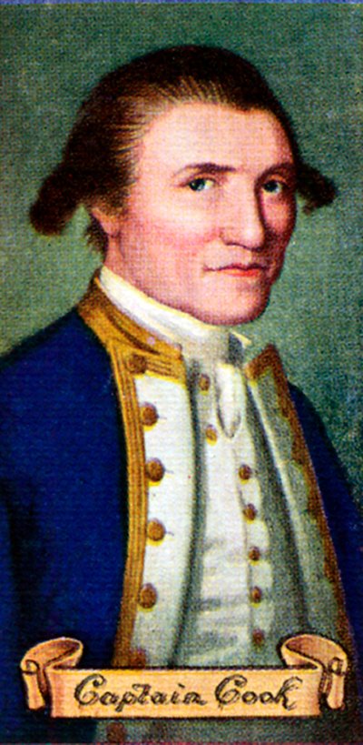 Capitán James Cook, de una serie de tarjetas de cigarrillos, 1935 de Unbekannt
