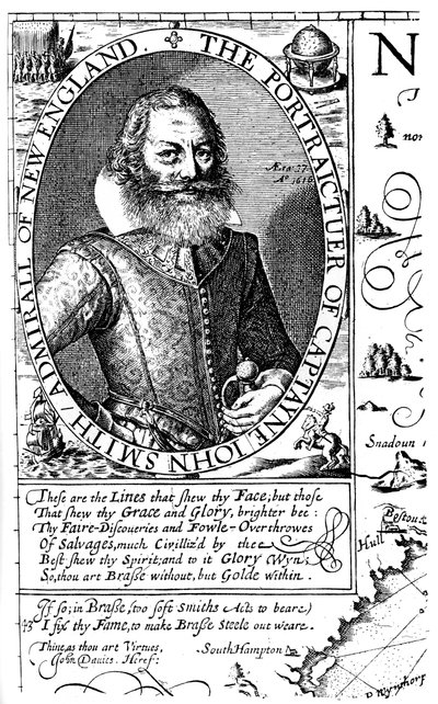 Capitán John Smith, colono de Virginia, 1624, 1893 de Unbekannt