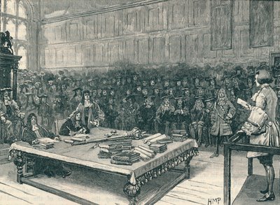 El capitán Kidd ante el Bar de la Casa de los Comunes, 1700 1905 de Unbekannt