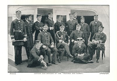 Capitán y Oficiales del Victoria y Albert, el Yate de la Reina de Unbekannt