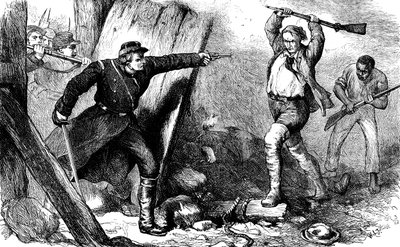 Captura de John Brown en la casa de máquinas, c. 1880 de Unbekannt