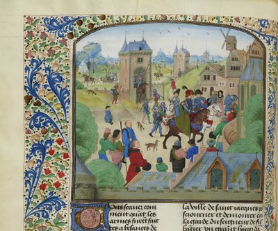 Captura de Orense por el ejército inglés, 1387, ca 1470-1475 de Unbekannt