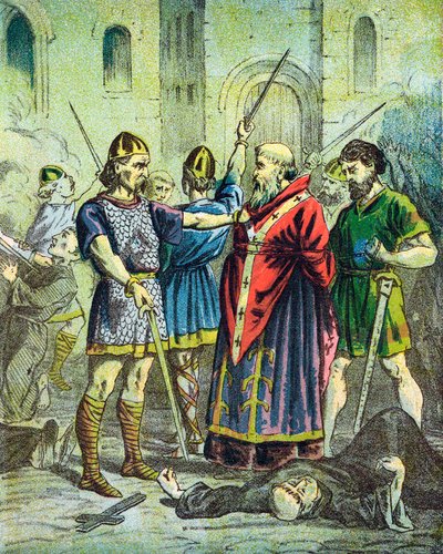 Captura de San Alphege, Arzobispo de Canterbury, 1012 mediados del siglo XIX de Unbekannt
