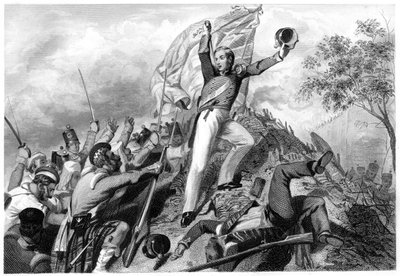 Captura de los cañones por los Highlanders antes de Cawnpore, 1857, c.1860 de Unbekannt