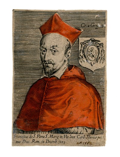 Cardenal Francesco Sforza, sacerdote italiano, siglo XVI de Unbekannt