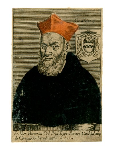 Cardenal Girolamo Bernerio, sacerdote italiano, siglo XVI de Unbekannt