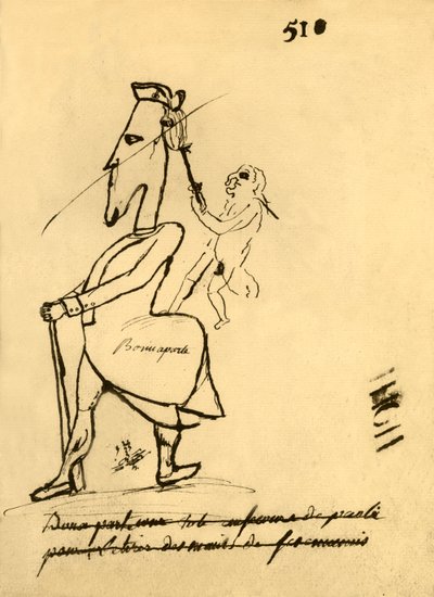 Caricatura de Napoleón, 1779, 1921 de Unbekannt