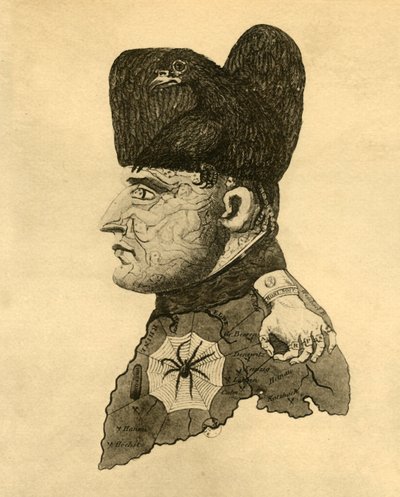 Caricatura de Napoleón, c.1814 de Unbekannt