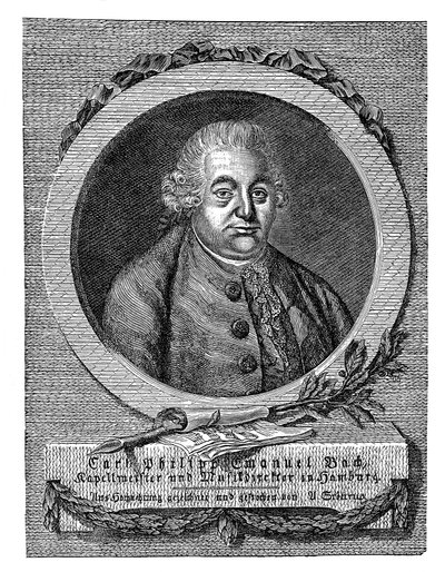 Carl Philip Emanuel Bach 1714-1788, compositor y músico alemán de Unbekannt