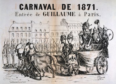 Carnaval de 1871, Guillermo I de Prusia entrando en París, febrero de 1871 de Unbekannt
