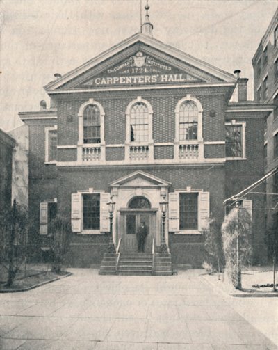 Carpenters Hall, Filadelfia, 1904 de Unbekannt