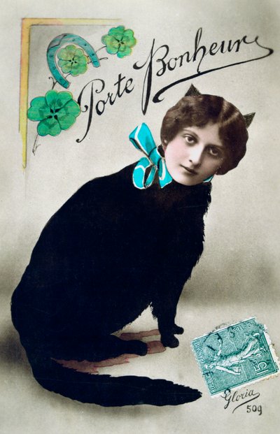 Lleva felicidad, postal francesa, c1900 de Unbekannt