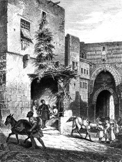 Llevar Mamelucos, en la Ciudadela de El Cairo, 1880 de Unbekannt