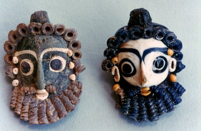 Máscaras cartaginesas, Túnez, siglo IV-III a.C. de Unbekannt