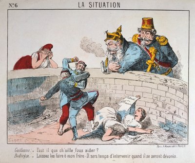 Caricatura, Comuna de París, 1871 de Unbekannt