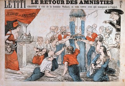 Caricatura, Comuna de París, 1871 de Unbekannt