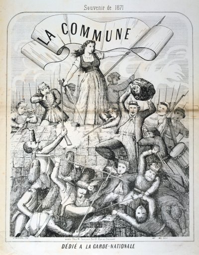 Caricatura dedicada a la Guardia Nacional, Comuna de París de Unbekannt