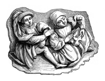 Relieve de madera tallada, siglo XV, 1870 de Unbekannt