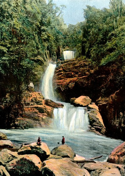 Cascada en Namora, Madagascar, finales del siglo XIX de Unbekannt