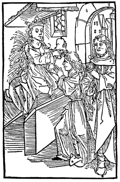 Cassandra, princesa y profetisa troyana legendaria, entregando una profecía de Unbekannt